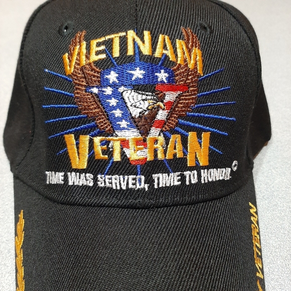 Vietnam veteran time was served men's baseball cap - Picture 2 of 5
